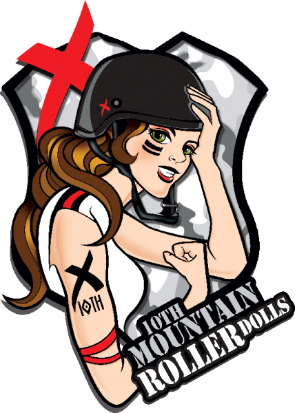 10th Mountain Roller Dolls logo